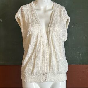 Vintage Sears Cream Sweater Vest